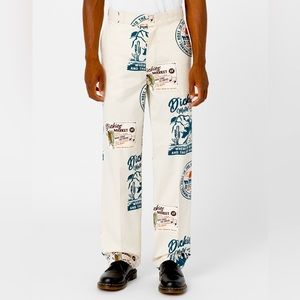 BNWT! Dickies Print Khaki Straight Leg Pants.